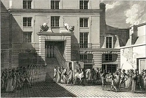 Arrestation de Goislard et d’Eprémesnil, au Parlement de Paris, le 6 mai 1788 par les Gardes françaises (Abraham Girardet).