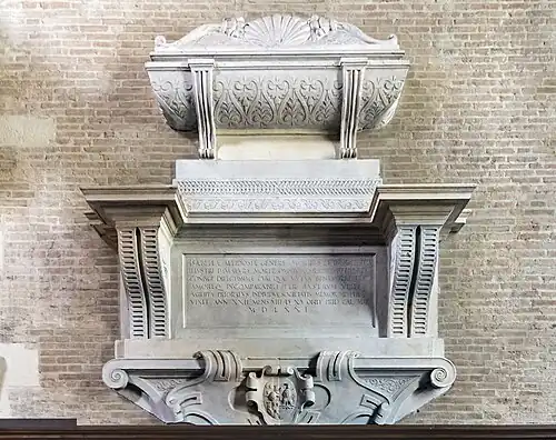 Monument funéraire d'Isabella Alidosio.