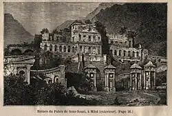Ruines du palais de Sans-Souci, à Milot ( extérieur ) Année de publication : 1881