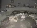 Intérieur de la hutte de la première épouse.