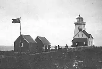 La maison-phare en 1898.