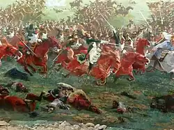 Charge de cavalerie.