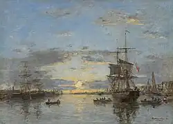 Le Havre : L'avant-port au coucher du soleil, Potsdam