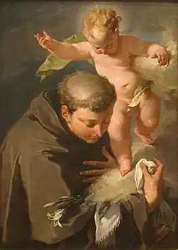 Vision de saint Antoine de Padoue, vers 1730 San Diego Museum of Art