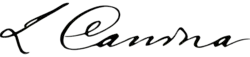signature de Luigi Canina