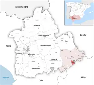 Localisation de Martín de la Jara