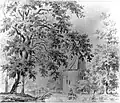 Gravure du château par Augustijn Claterbos (1754-1822).