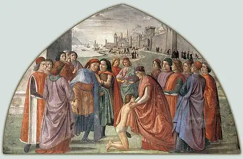 Renonciation aux biens (1485) Santa Trinita, Florence.