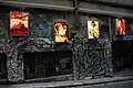 Light-box installations in Hosier Lane, 2010; part of the City of Melbourne's annual Laneway Commissions program.