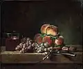 Nature morte, par Jean Siméon Chardin en 1758.