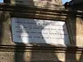 Cartouche du piédestal de l'Europe