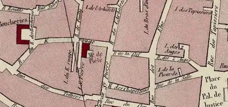 La rue de la Clef avant 1914.