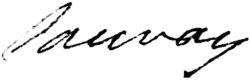 signature de Marguerite de Launay, baronne de Staal