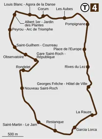Plan de la ligne en 2026.