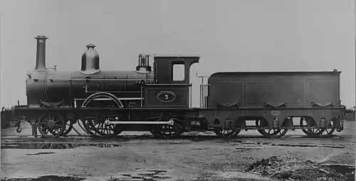 La no&nbsp;3 des Staatsspoorwegen construite avec un abri.