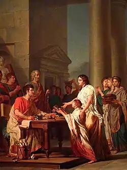 La Piété et la charité des femmes romaines, 1785, Salt Lake City, Utah Museum of Fine Arts.