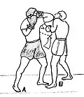 Rising-elbow strike.