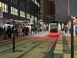 La station de tramway dans sa configuration depuis 2025.