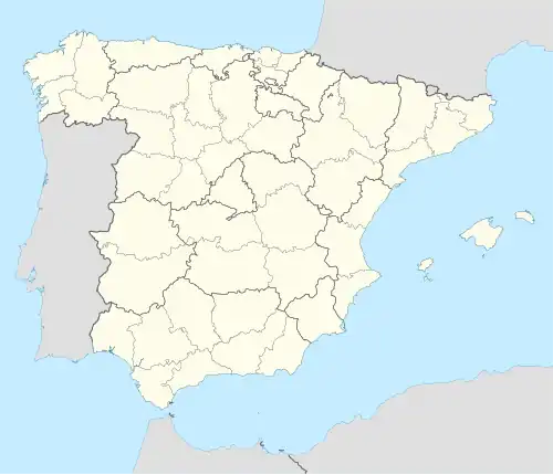 Carte des aéroports de l'Espagne