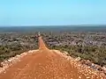 Vue au sud vers la côte.