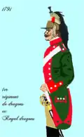 1er&nbsp;régiment de dragons après 1791