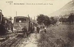ancienne carte postale du chemin de fer du Mont-Revard