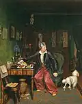 Petit-déjeuner d'un aristocrate, 1849-1850. Huile sur toile, 51&nbsp;×&nbsp;42&nbsp;cm. Galerie Tretiakov de Moscou.