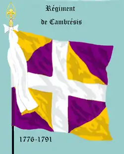 régiment de Cambrésis de 1776 à 1791