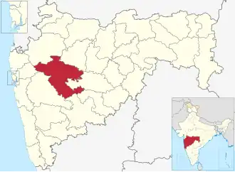 Localisation de District d'Ahilyanagar