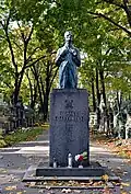 Tombe d’Ignacy Daszyński dans l’allée principale.