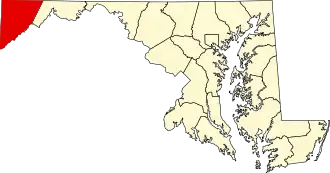 Localisation de Comté de Garrett(Garrett County)