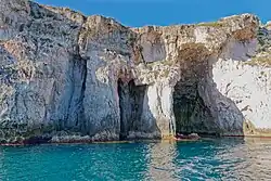 Falaises littorales de Syracuse.