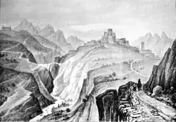 Briançon, par Alexandre Debelle, avant 1836.