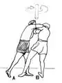 Spin-elbow strike.