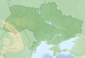 Voir sur la carte topographique d'Ukraine