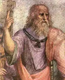 Platon dans L'École d'Athènes de Raphaël