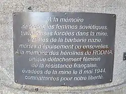 Plaque commémorative.