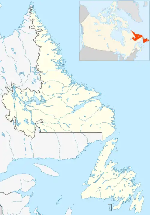 Carte des aéroports de Terre-Neuve-et-Labrador