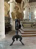 Lutrin aux armes de l'abbaye, XVIIe&nbsp;siècle