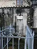 Sépulture de l'institutrice Marie Sac.