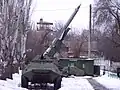 BTR-60 e o sistema de defesa S-75 Dvina.