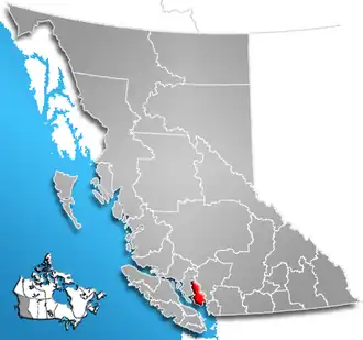 Localisation de District régional de Sunshine Coast