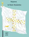 Drapeau colonel de 1655 à 1791.