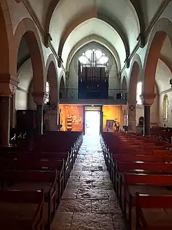 La tribune de l'orgue.