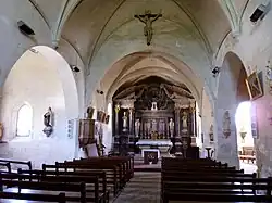 Vue générale intérieure de l'église