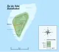 Le village sur l'île de Tobi.