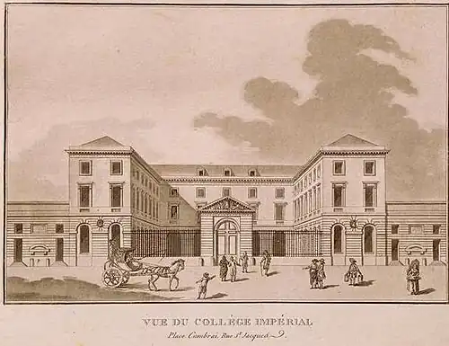 Vue du Collège impérial de France, 1810.