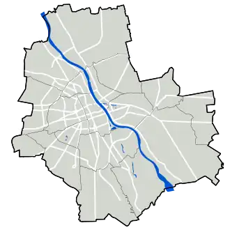 voir sur la carte de Varsovie