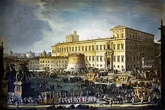 Cortège de Pietro Mocenigo au Quirinale, (1761), Musée du Palais Mocenigo Venise