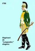 régiment de Languedoc dragons de 1786 à 1788